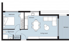 Luxury 1 bedroom apartment with swimming pool for sale in Agios Ioannis