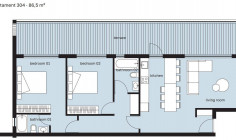 Large 2 bedroom apartment with swimming pool for sale in Agios Ioannis