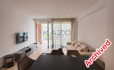 Spacious furnished apartment with communal pool in Mesa Geitonia 