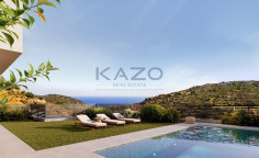 Premium Parekklisia villa with sea view pool 