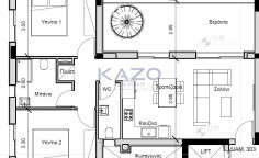 Prestige two bedroom top floor apartment in Ypsonas 