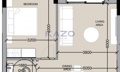 Modern one bedroom apartment in resort like green Asomatos area 