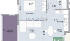 Beautiful top floor apartment with gym in green Asomatos 