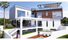 Luxury 4 bedrooms villa with swimming pool for sale in Agios Tychonas
