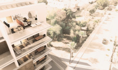 Entire floor, 2 bedroom apartment with roof garden in Larnaca 