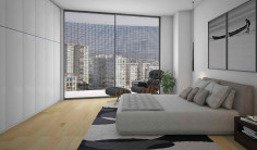 2 bedroom luxury apartment with mountain view in a modern tower in the heart of Limassol 