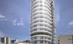 2 bedroom skewed sea view apartment in a modern tower in Limassol 