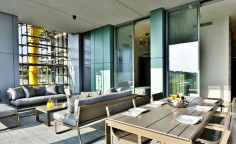 3 level 4 bedroom duplex penthouse with roof garden near the beachfront road in Limassol 