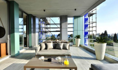 3 level 4 bedroom duplex penthouse with roof garden near the beachfront road in Limassol 