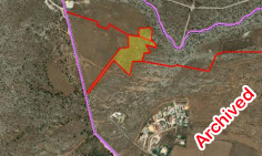 12009m2 agricultural land for sale in Paralimni on elevated position 