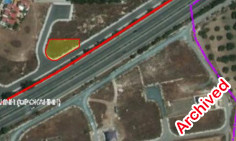 690 m2 residental corner plot in Oroklini , Larnaca