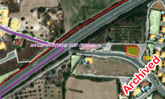 Residential plot 843m2 in Dhekelia road , Larnaca