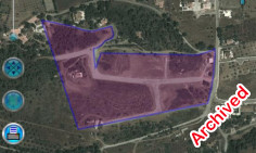 A plot for sale in Pyrga in an area with trees and mountain views , Larnaca