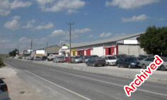 Ware house of 500m2 at levadhia industrial area, 