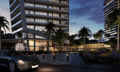 Luxury 4 bedroom apartment in a beachfront tower with spa, gym and private oasis in Limassol 