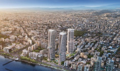 Luxury 2 bedroom apartment in a beachfront tower with spa, gym and private oasis in Limassol 