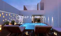 Large 2 bedroom penthouse with swimming pool for sale in Germasogeia