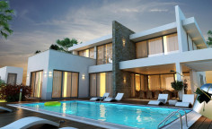 A beautiful 4 bedroom sea front villa at Mazotos 