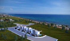 Brand new three bedroom villa with pool and just 100 m from the sea for sale in Ayia Thekla 