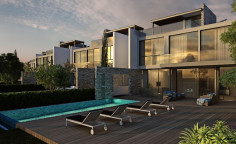 Brand new three bedroom villa with pool and just 100 m from the sea for sale in Ayia Thekla 