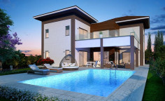 Ultra modern 4 bedroom villa with private swimming pool in the tranquil area of Mouttagiaka in Limassol