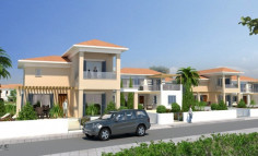 Detached houses for sale in a private beachfront complex in Pervolia 