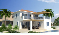 Detached houses for sale in a private beachfront complex in Pervolia 
