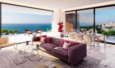 Fully furnished and fully accessorized 2 bedroom apartment in a new tower located in the heart of Limassol’s Tourist Area in yermasogeia