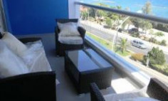 Luxury 3 bedroom apartment with full sea view, furnished, with title deed in Tourist Area Germasogeia, Limassol