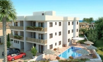 Two bedroom apartment with a great sea view at Pernera center,Protaras at a 