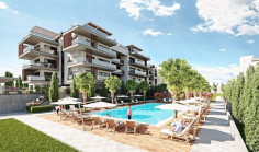 Large 2 bedroom apartment with swimming pool for sale in Mouttagiaka