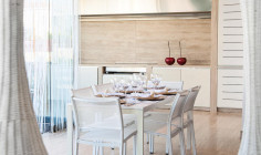 An exquisite and unique villa, with luxury features only a few meters from sandy beach on Dekelia road