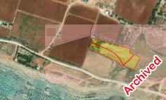 Beachfront land in Ormidia area , Larnaca