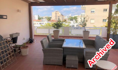 2 bedroom furnished penthouse to rent in Agioi Omologites