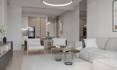 Large 1 bedroom apartment with swimming pool for sale in Mesa Geitonia