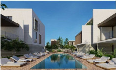 Large 2 bedroom apartment with swimming pool for sale in Kissonerga