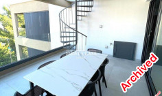 Large 2 bedroom furnished penthouse to rent in Agios Dometios