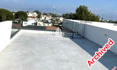 Large 2 bedroom furnished penthouse to rent in Agios Dometios