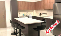 Large 2 bedroom furnished penthouse to rent in Agios Dometios
