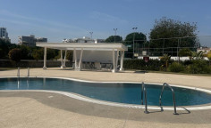 Luxury 2 bedroom unfurnished apartment with swimming pool for sale in Germasogeia Tourist Area