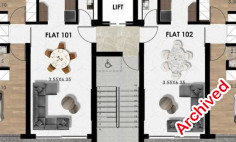 2 bedroom apartment 776 m2 for sale in Livadia
