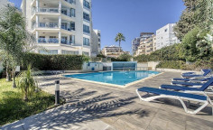 Spacious 2 bedroom furnished apartment with swimming pool to rent in Germasogeia