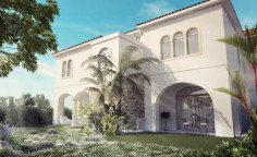 A four bedroom villa located second line from the beach part of a luxury complex in Pervolia 