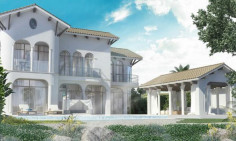 A four bedroom beachfront villa part of a luxury complex in Pervolia 