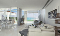 A four bedroom beachfront villa part of a luxury complex in Pervolia 