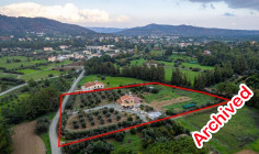 Two-storey house in a large field in Pyrga, Larnaca 