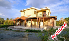 Two-storey house in a large field in Pyrga, Larnaca 