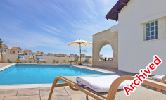 Luxury 3 bedroom furnished villa with swimming pool for sale in Agia Thekla