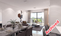 Spacious 2 bedroom furnished apartment with swimming pool for sale in Oroklini