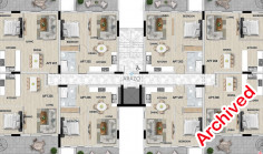 Spacious 2 bedroom furnished apartment with swimming pool for sale in Oroklini